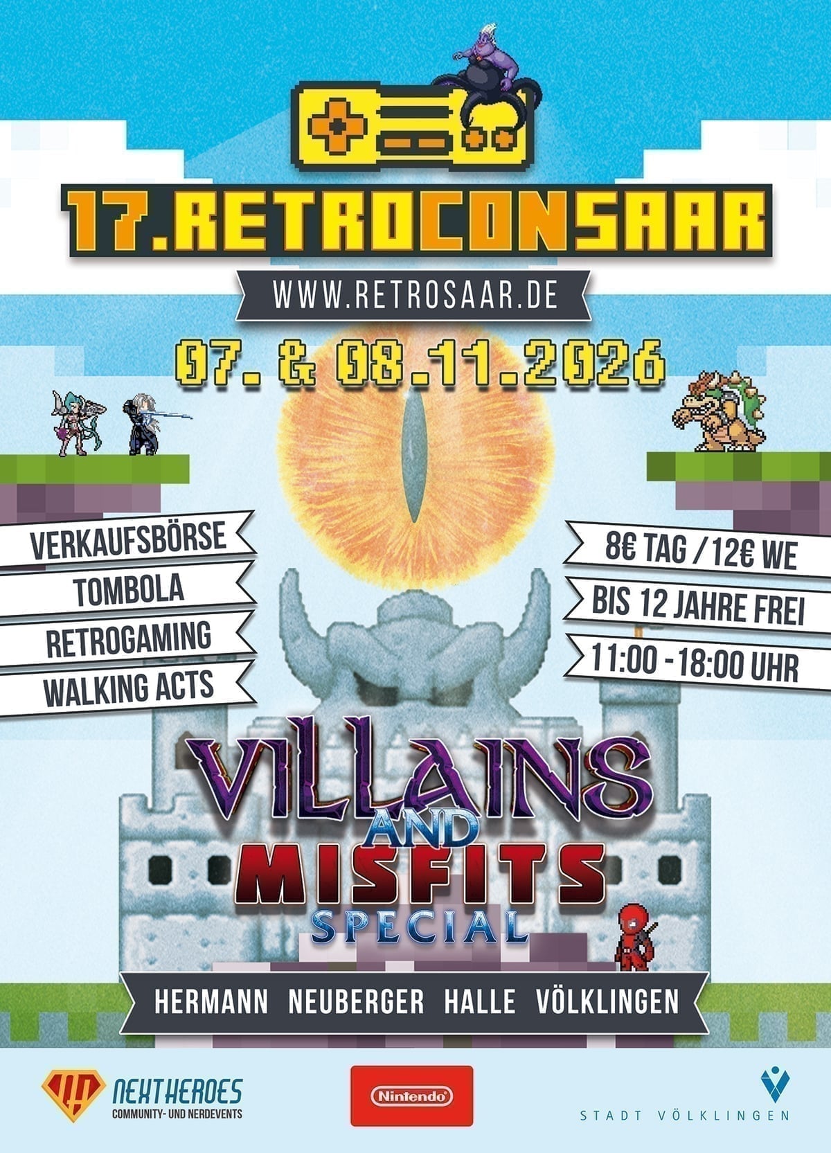 RetroCon Saar 2026 Flyer